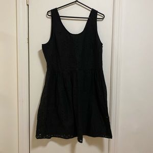 Eyelet black dress